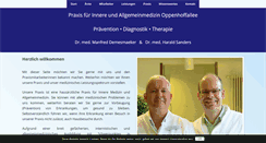 Desktop Screenshot of praxis-innere-allgemeinmedizin-oppenhoffallee.de
