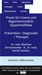 Mobile Screenshot of praxis-innere-allgemeinmedizin-oppenhoffallee.de